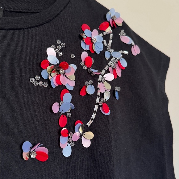 Black Sequin Top Small - Picture 2 of 8